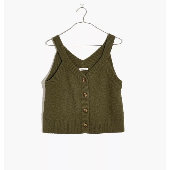 Madewell Wakefield Button Front Sweater Tank Top - Picture 4 of 8